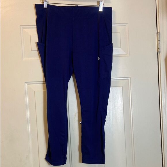 Sport Illustrated Purple Blue Leggings with Pockets Size XL - Picture 3 of 12